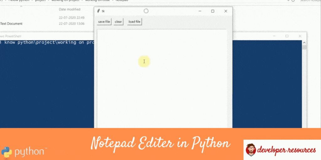 notepad project in python-min