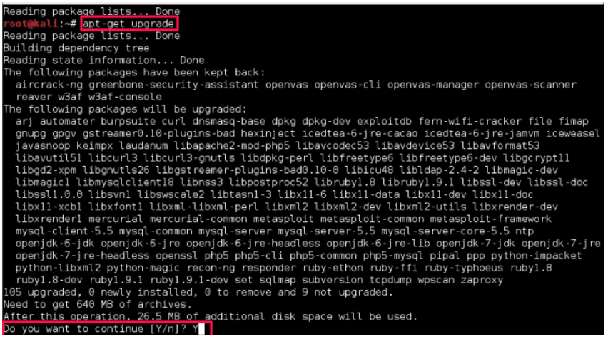 sudo apt get update kali - How to Update Kali Linux in 2021 Using Virtual Box, Live USB, VMware