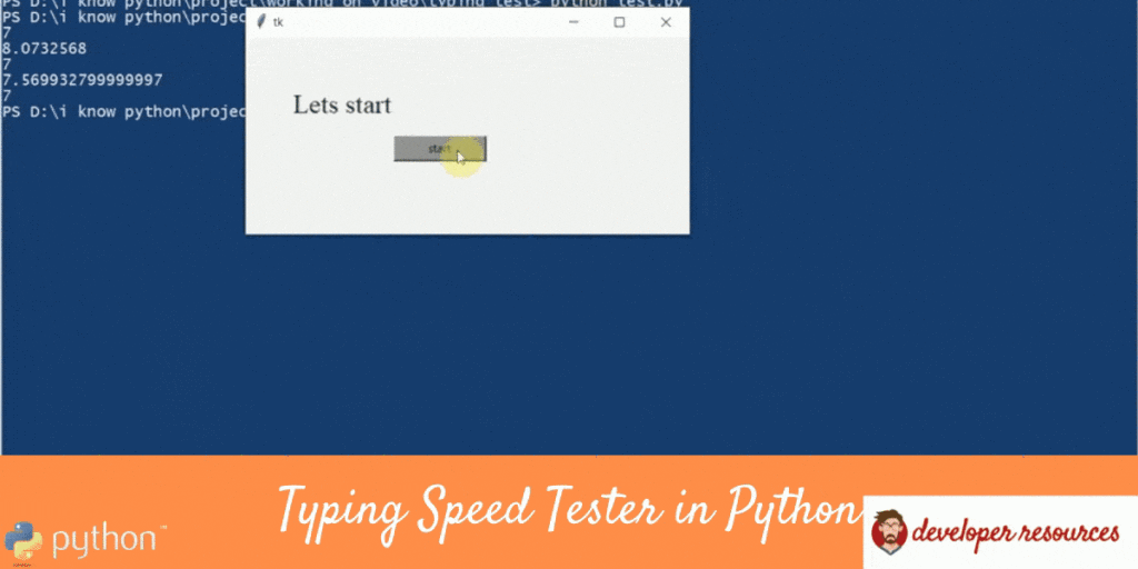 typing speed checker project in python-min