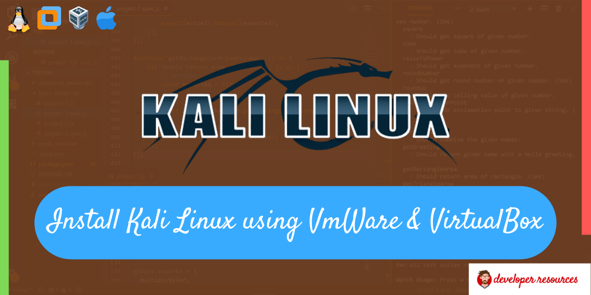 downloading vmware and kali for mac