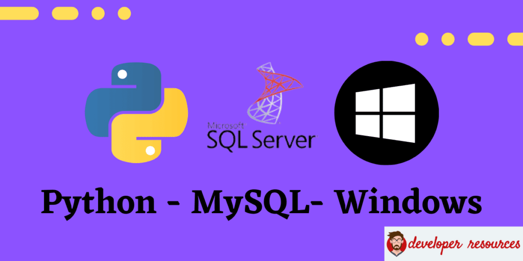How to install MSSQl for Python on WIndows
