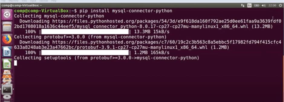 install MySQL connector for Python through pip
