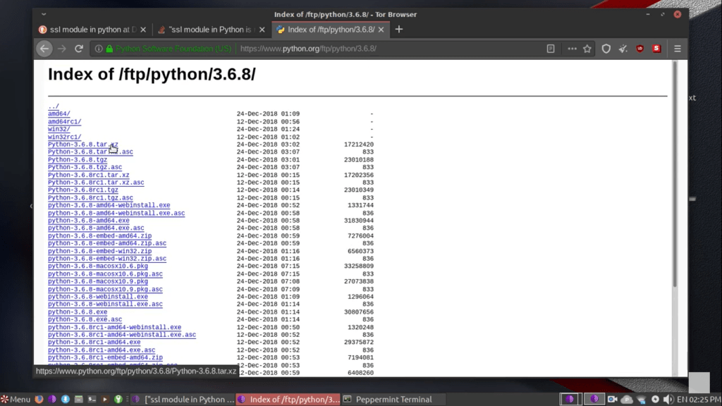 the ssl module in python is not available windows