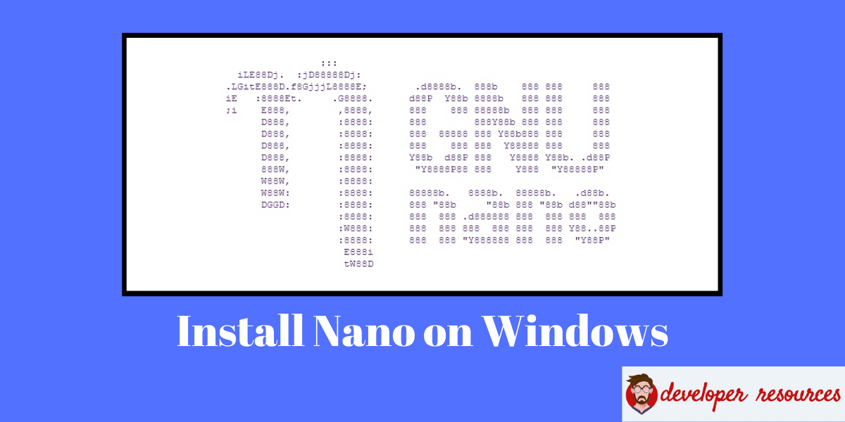 nano text editor download windows