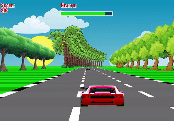 3D car racing graphics game in C++